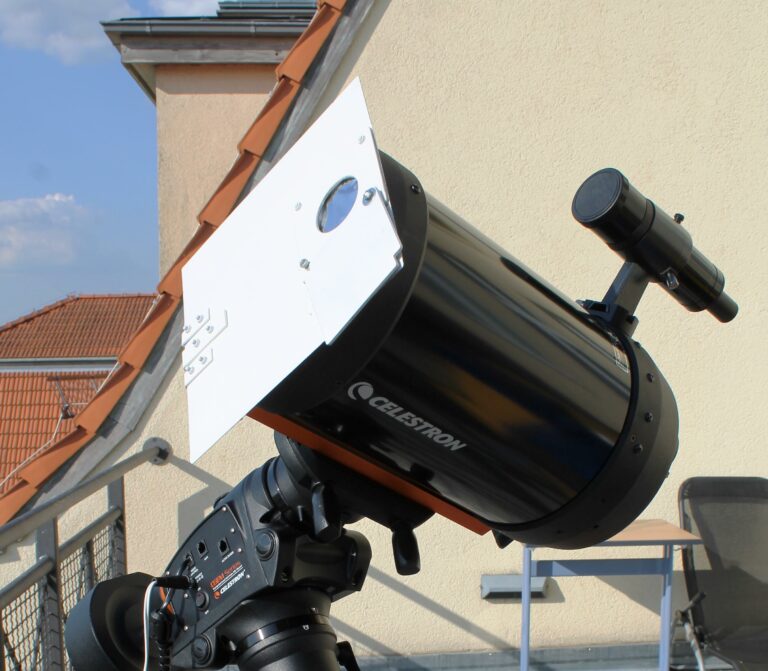 8‘‘-Schmidt-Cassegrain Teleskop (Celestron) mit Sonnenfilter